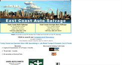 Desktop Screenshot of eastcoastautosalvage.com